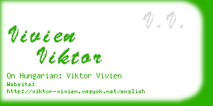 vivien viktor business card